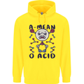 A Mean O Acid Funny Angry Biology Mens 80% Cotton Hoodie Yellow