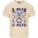 A Mean O Acid Funny Angry Biology Mens Cotton T-Shirt Tee Top Natural