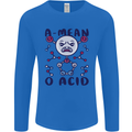 A Mean O Acid Funny Angry Biology Mens Long Sleeve T-Shirt Royal Blue