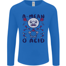 A Mean O Acid Funny Angry Biology Mens Long Sleeve T-Shirt Royal Blue