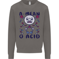 A Mean O Acid Funny Angry Biology Mens Sweatshirt Jumper Charcoal