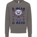 A Mean O Acid Funny Angry Biology Mens Sweatshirt Jumper Charcoal