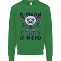 A Mean O Acid Funny Angry Biology Mens Sweatshirt Jumper Irish Green