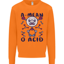 A Mean O Acid Funny Angry Biology Mens Sweatshirt Jumper Orange