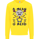 A Mean O Acid Funny Angry Biology Mens Sweatshirt Jumper Yellow