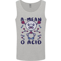 A Mean O Acid Funny Angry Biology Mens Vest Tank Top Sports Grey