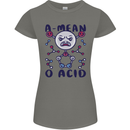 A Mean O Acid Funny Angry Biology Womens Petite Cut T-Shirt Charcoal