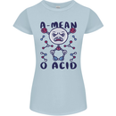 A Mean O Acid Funny Angry Biology Womens Petite Cut T-Shirt Light Blue
