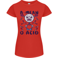 A Mean O Acid Funny Angry Biology Womens Petite Cut T-Shirt Red