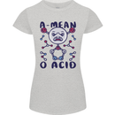 A Mean O Acid Funny Angry Biology Womens Petite Cut T-Shirt Sports Grey