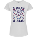 A Mean O Acid Funny Angry Biology Womens Petite Cut T-Shirt White