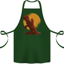 A Melting Chocolate Bunny Easter Cotton Apron 100% Organic Forest Green