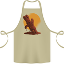A Melting Chocolate Bunny Easter Cotton Apron 100% Organic Khaki