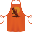 A Melting Chocolate Bunny Easter Cotton Apron 100% Organic Orange