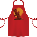 A Melting Chocolate Bunny Easter Cotton Apron 100% Organic Red