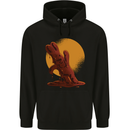 A Melting Chocolate Bunny Easter Mens 80% Cotton Hoodie Black