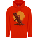 A Melting Chocolate Bunny Easter Mens 80% Cotton Hoodie Bright Red