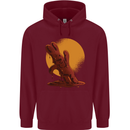 A Melting Chocolate Bunny Easter Mens 80% Cotton Hoodie Maroon