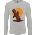 A Melting Chocolate Bunny Easter Mens Long Sleeve T-Shirt Sports Grey