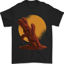 A Melting Chocolate Bunny Easter Mens T-Shirt 100% Cotton Black