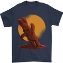 A Melting Chocolate Bunny Easter Mens T-Shirt 100% Cotton Navy Blue