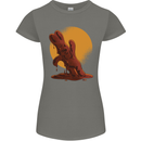 A Melting Chocolate Bunny Easter Womens Petite Cut T-Shirt Charcoal