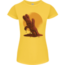 A Melting Chocolate Bunny Easter Womens Petite Cut T-Shirt Yellow