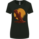 A Melting Chocolate Bunny Easter Womens Wider Cut T-Shirt Black