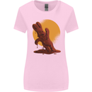 A Melting Chocolate Bunny Easter Womens Wider Cut T-Shirt Light Pink