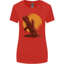 A Melting Chocolate Bunny Easter Womens Wider Cut T-Shirt Red