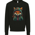 A Mischievous Fox Mens Sweatshirt Jumper Black