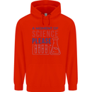 A Moment of Science Please Funny Chemistry Childrens Kids Hoodie Bright Red
