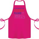 A Moment of Science Please Funny Chemistry Cotton Apron 100% Organic Pink