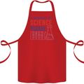 A Moment of Science Please Funny Chemistry Cotton Apron 100% Organic Red