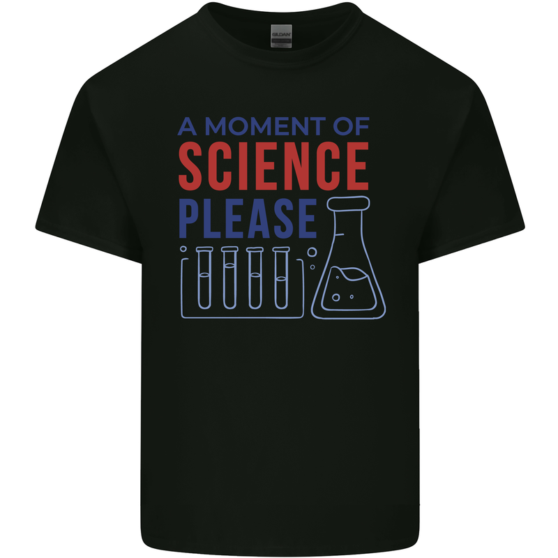 A Moment of Science Please Funny Chemistry Kids T-Shirt Childrens Black