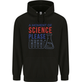 A Moment of Science Please Funny Chemistry Mens 80% Cotton Hoodie Black
