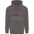 A Moment of Science Please Funny Chemistry Mens 80% Cotton Hoodie Charcoal