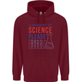 A Moment of Science Please Funny Chemistry Mens 80% Cotton Hoodie Maroon