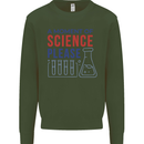 A Moment of Science Please Funny Chemistry Mens Sweatshirt Jumper Forest Green