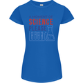A Moment of Science Please Funny Chemistry Womens Petite Cut T-Shirt Royal Blue