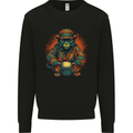 A Monkey Drummer Mens Sweatshirt Jumper Black
