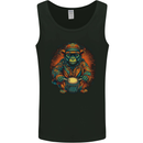 A Monkey Drummer Mens Vest Tank Top Black