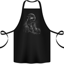A Monochrome Biker Motorcycle Motorbike Cotton Apron 100% Organic Black