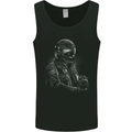 A Monochrome Biker Motorcycle Motorbike Mens Vest Tank Top Black