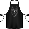 A Monochrome German Shepherd Alsatian Dog Cotton Apron 100% Organic Black