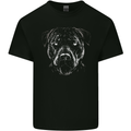 A Monochrome Pitbull Dog Kids T-Shirt Childrens Black