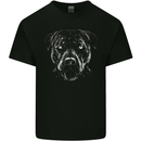 A Monochrome Pitbull Dog Kids T-Shirt Childrens Black