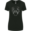 A Monochrome Pitbull Dog Womens Wider Cut T-Shirt Black