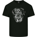 A Monochrome Rottweiler Dog Kids T-Shirt Childrens Black