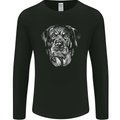 A Monochrome Rottweiler Dog Mens Long Sleeve T-Shirt Black